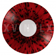 Red (transp.) base with Black splatter Side A