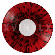 Red (transp.) base with Black splatter Side B